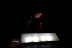 ANA SLADETIĆ ŠABIĆ - Preserving, 2016., instalacija: video zapis+crtež na pausu, lightbox: 50x70x10cm