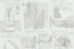 ANA SLADETIĆ ŠABIĆ - Preserving, 2016., instalacija: video zapis+crtež na pausu, lightbox: 50x70x10cm