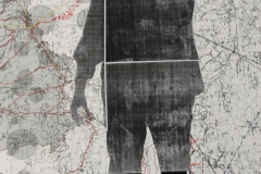 ANTONIJA CESAREC - Dilema, 2017., kolaž: ljepenka/papir, 100x70cm