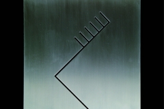 DARKO SEVER - Trepavica-IRO19, 2016., reljef: inox/čelik/drvena ploča, 42x42cm