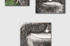 IVICA MALČIĆ - Slikar, 2016/2017., triptih, akril i kolaž na iverici, 100x70cm