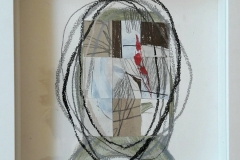 JELENA KAŠIĆ - Deveterac, 2017., kolaž, 22x22cm