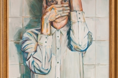 KAJA URH - It's me… Loading., 2016., slika: akril/platno, 109x79cm