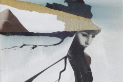 MARUŠA ŠTIBELJ - Searching for myself, 2017., kolaž, 25x25cm