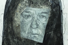 MIRAN ŠABIĆ - Autoportret – Sjećanje na djeda 2, 2015., kombinirana tehnika, 50x35cm