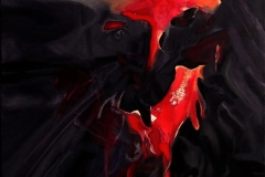 NATAŠA VUKOVIĆ - Maska 1, 2016., ulje/epoksi smola na platnu, 70x50cm