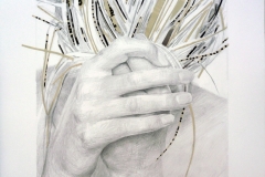 NEVENA PETRA PILIŽOTA - 14.04.2015., crtež/kolaž, 39x49cm