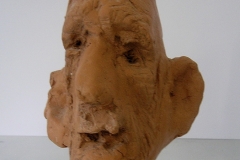 NIKOLA DŽAJA - Autoportret 2, 2015., terakota, 15x7x7cm