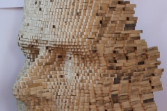 ROBERT ERDELJI - Rezolucija identiteta, 2017., drvo, 110x80x80cm