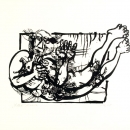 Leteći, 1965.; linorez (foto: Dražen Bota)