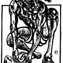 Otpor, 1983.; linorez, iz mape 'Izbjeglice' (foto: Dražen Bota)