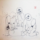 Svinjokolja V, 1960.; litografija