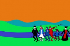 Trance Serbia, 2000, 80x160 cm, acrylic on canvas