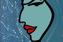 Profile 2, 2002, 18x16 cm, acrylic on masonite