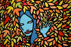 Fairy in the bush, 2002, 80x60 cm, acrylic on canvas