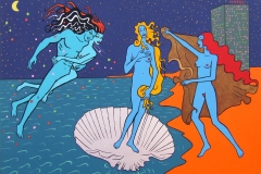 Via Sandro Botticelli (The Birth of Venus)-2007-70x100 cm, acrylic on canvas