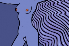 Nude, 2008, 100x70 cm, acrylic on canvas