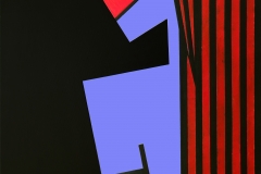Geometric girl, 2016, 100 x 70 cm, acrylic and acryl pasta on canvas
