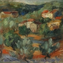Cata Dujšin Ribar - Masline, 2. pol. 20. st., ulje na platnu, 33x37.jpg
