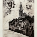 Dubravka Babić - Stanko Vraz i njegova Ljubica, 1994. (iz grafičke mape Samobor u srcu), bakropis, suha igla, 39x26,5.jpg