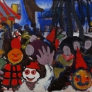 Georgina Juriša Čovran - Samoborski karneval II, 1974., gvaš, 37x28,5.jpg
