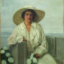 Nasta Rojc - Portret Maje Strozzi - Pečić, prva pol. 20.st., ulje na platnu, 119x98.jpg