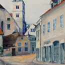 Smiljka Levak - Perkovčeva ulica, akvarel, 1957., 41x57cm.jpg