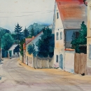 Smiljka Levak - Starogradska ulica, akvarel, 1957., 41x57cm.jpg