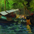 Vera Nikolić-Podrinska - Barke, dr.pol.20. st., ulje na platnu, 49x70.jpg