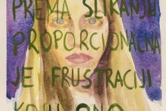 Mia Matijević - Prije sam slikala toliko puno da mi se više uopće ne da, 2019. (poliptih)