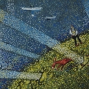 Gornje i Donje selo, 2016.; akril i ulje na platnu