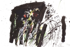 Autoportret - slikar, 1999., tempera ulje papir, 56x75cm