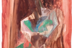 Dječak (9), 1950-55, tempera, papir, 99x67,5cm