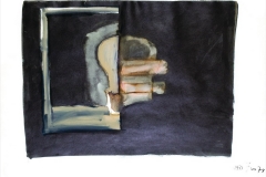 Lubanja-Glava (172), 1978., tempera, papir, 61x84cm