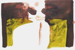 Pušač 1 (242), 1978., tempera, papir, 59x84cm