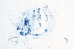 Pušač, 1991., močilo, tempera, papir, 50x71cm