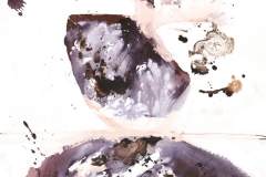 Pušač (26), 1983., močilo, bijela tempera, papir, 61,5x43cm