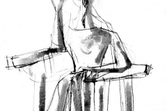 Pušač 3 (Z52), 1948-50., močilo papir, 42x29,5cm