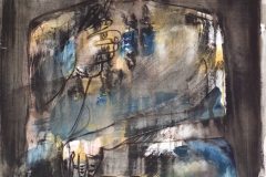 Pušač (35), 1950. , tempera papir, 84x60cm