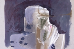 Pušač (409), 1978., boje, pastel, papir, 48x62,5cm
