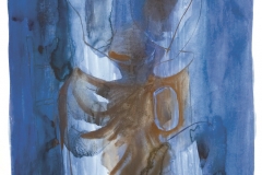 Sjedeći akt (13), 1950., tempera, papir, 84x60cm