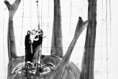 U mesnici 8 (Z126), 1950., močilo tuš papir
