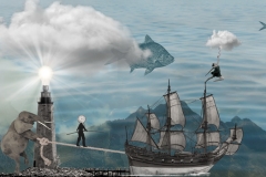 From the series Lai lai svet - digital collage, 2018.