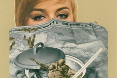 Bad soup - collage on paper, 40x30cm, 2015.