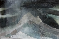 Before the storm 1 - collage on canvas, 40x40cm, 2016.