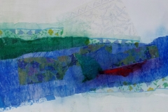 Broken - collage on canvas, 60x60cm, 2014.