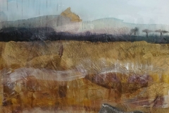National Park Serengeti (Tanzania), collage on canvas, 60x60cm, 2016.