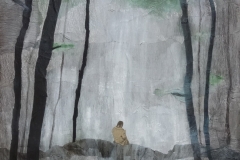 Yakushima (Japan) - collage on canvas, 60x60cm, 2015.