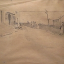 Nedjelja u Primorju, oko 1900., olovka na papiru