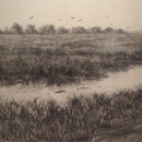 Slankamen, 1902., ugljen na papiru (Ingres)